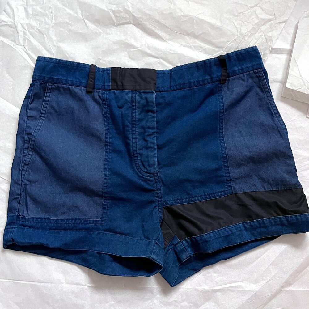 Acne Studios Bonnie Patch Indigo Chambray Shorts EU 36 / US Small